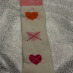 NWT Y2K Gymboree Popstar Academy Heart Knee Socks Sz. 5-7 yrs Shoe Size 11-13.